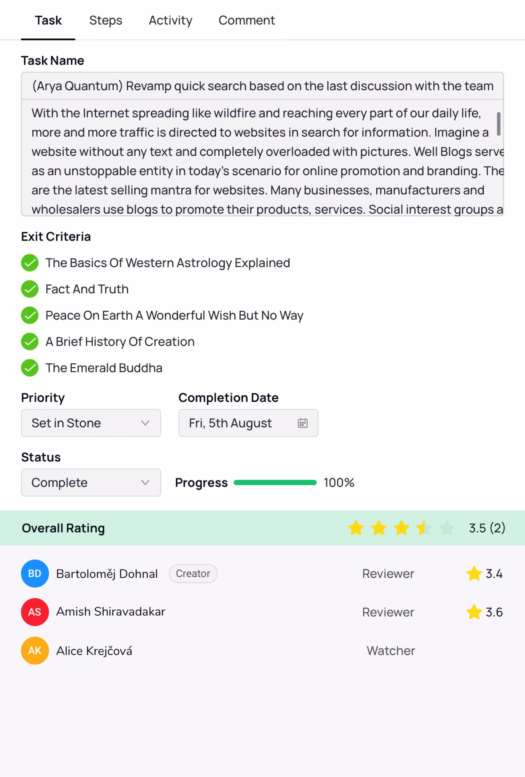 360degree@work app screen, design 4