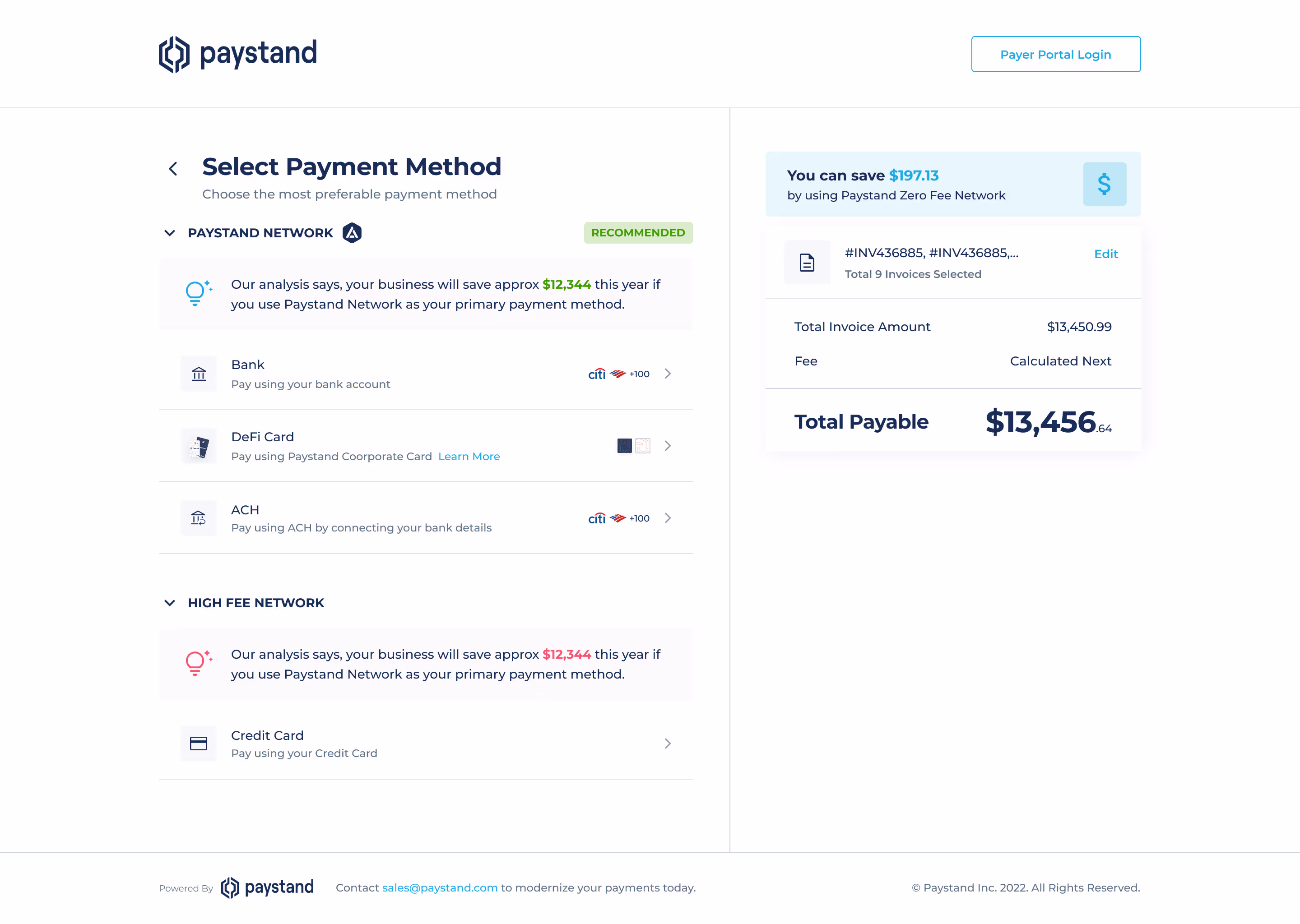 Early checkout concept showing a later step in the payment flow